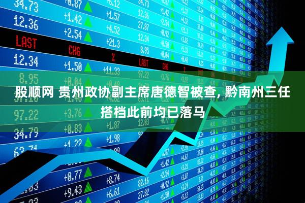 股顺网 贵州政协副主席唐德智被查, 黔南州三任搭档此前均已落马
